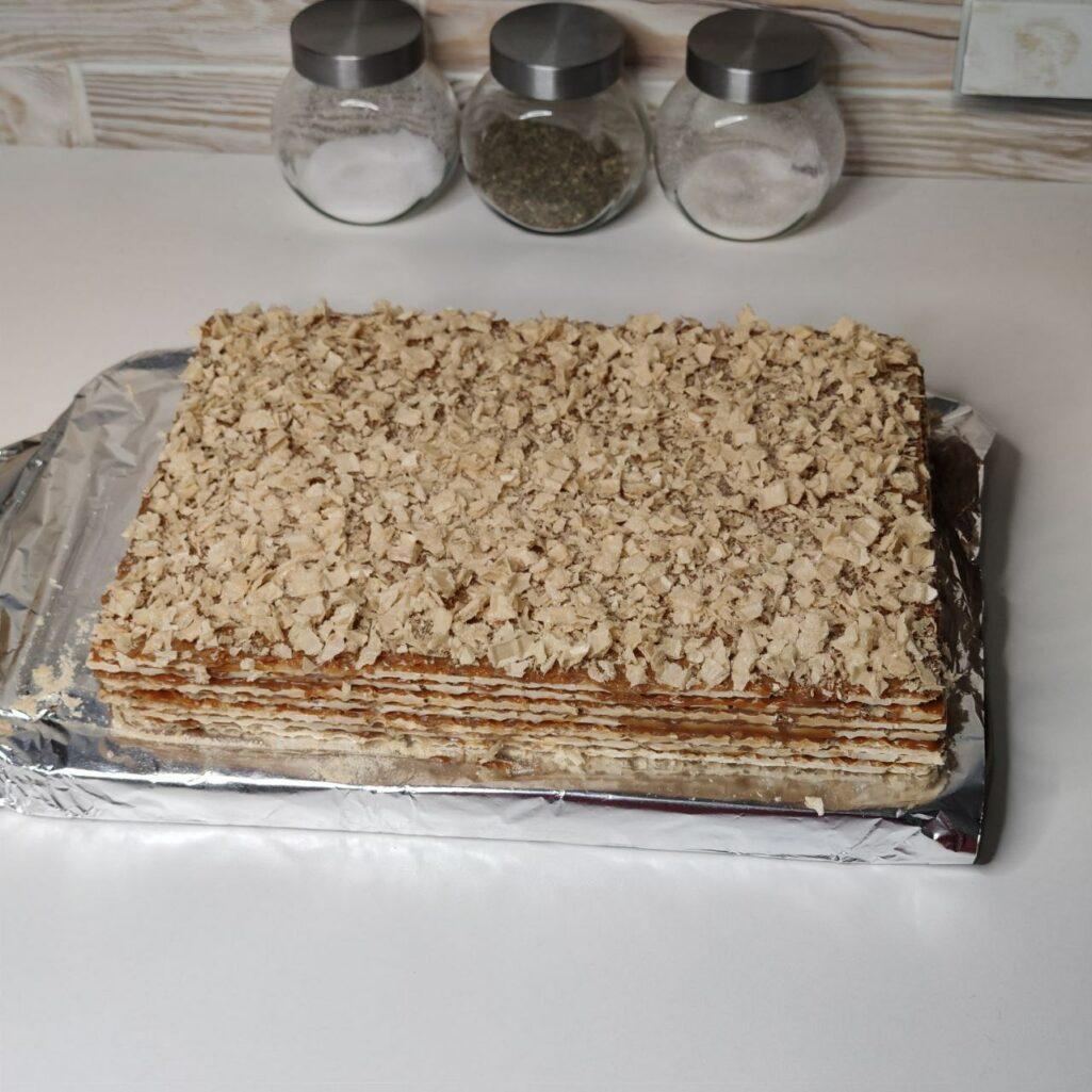 Вафельный торт с варёной сгущёнкой