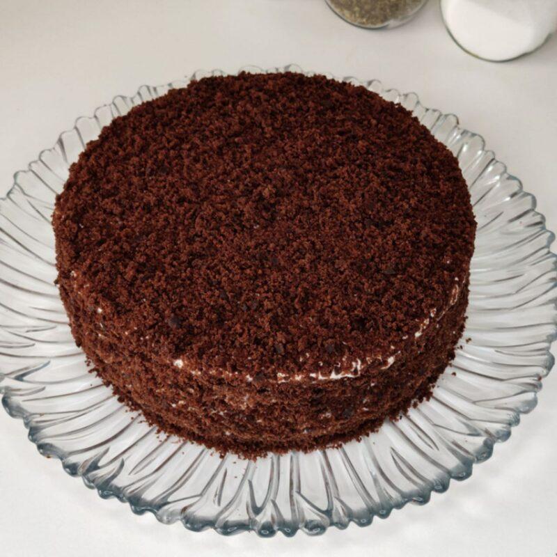 Шоколадный торт "Чёрный принц" на кефире